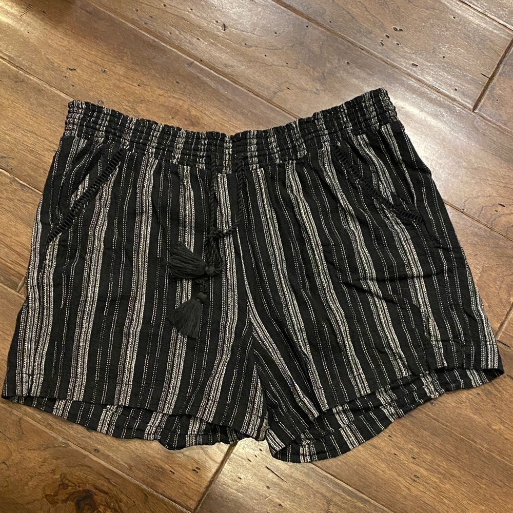 Briggs New York Black and White High Waist Shorts